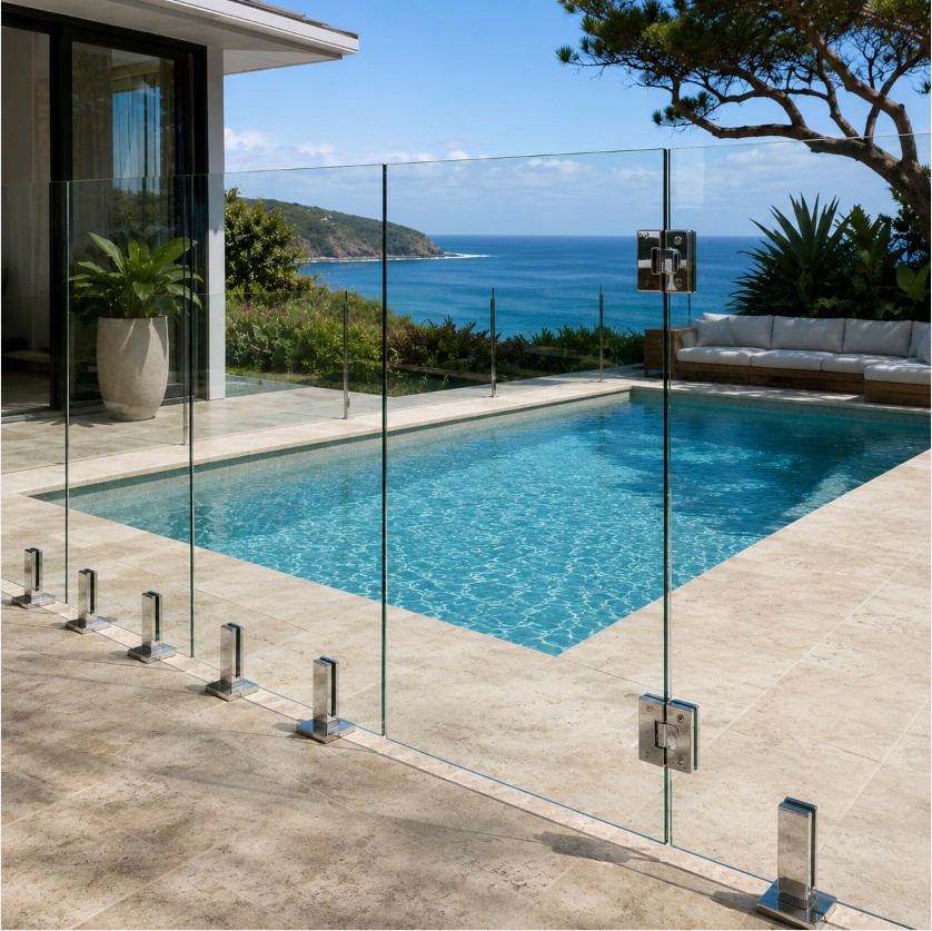 Glass pool fence installation Whale Beach NSW