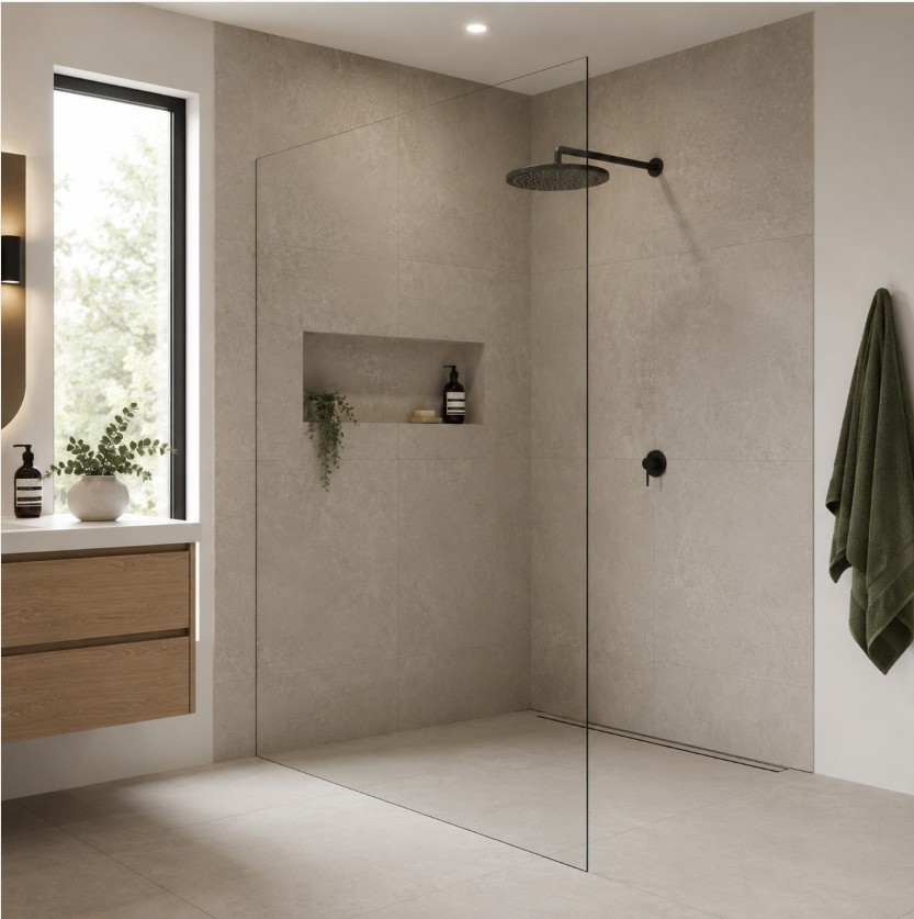Frameless shower screen installation Northern Beaches NSW