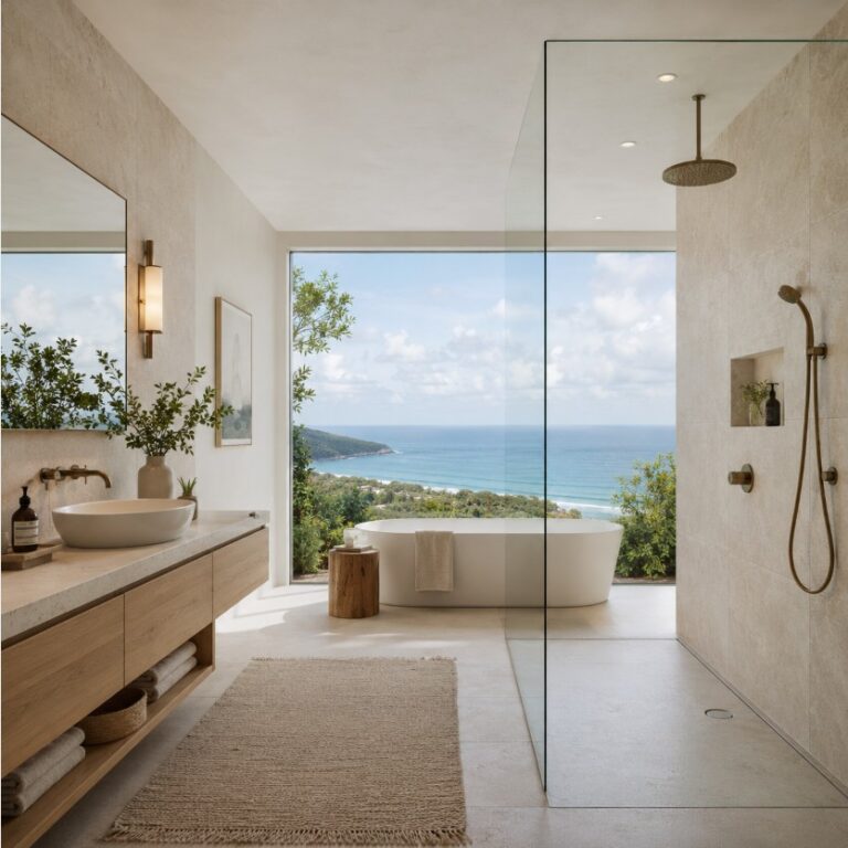 Frameless shower screen installation Palm Beach NSW
