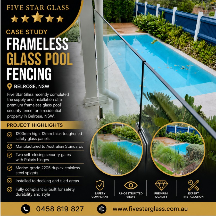 Glass pool fence installing Belrose NSW