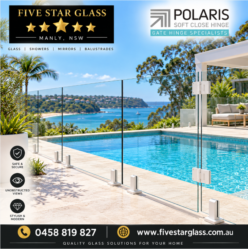 Glass pool fencing installation Manly NSW